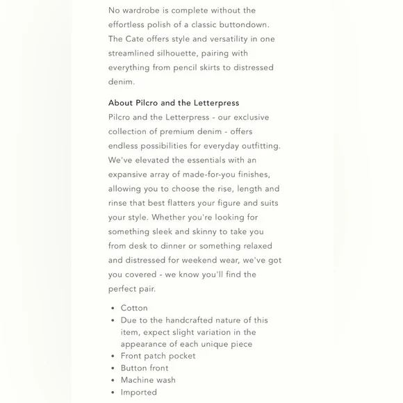 ANTHROPOLOGIE / PILCRO THE CATE CLASSIC TIE-DYE BUTTON DOWN SHIRT    LIKE NEW - Picture 11 of 11